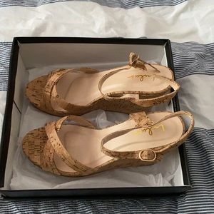 Lulus wedge sandals size 8